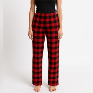 Wondershop Size Small Red and Black Plaid Flannel Christmas Pajama Pants.